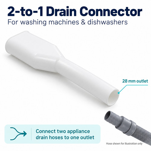 Double drain hose outlet - drain, waste